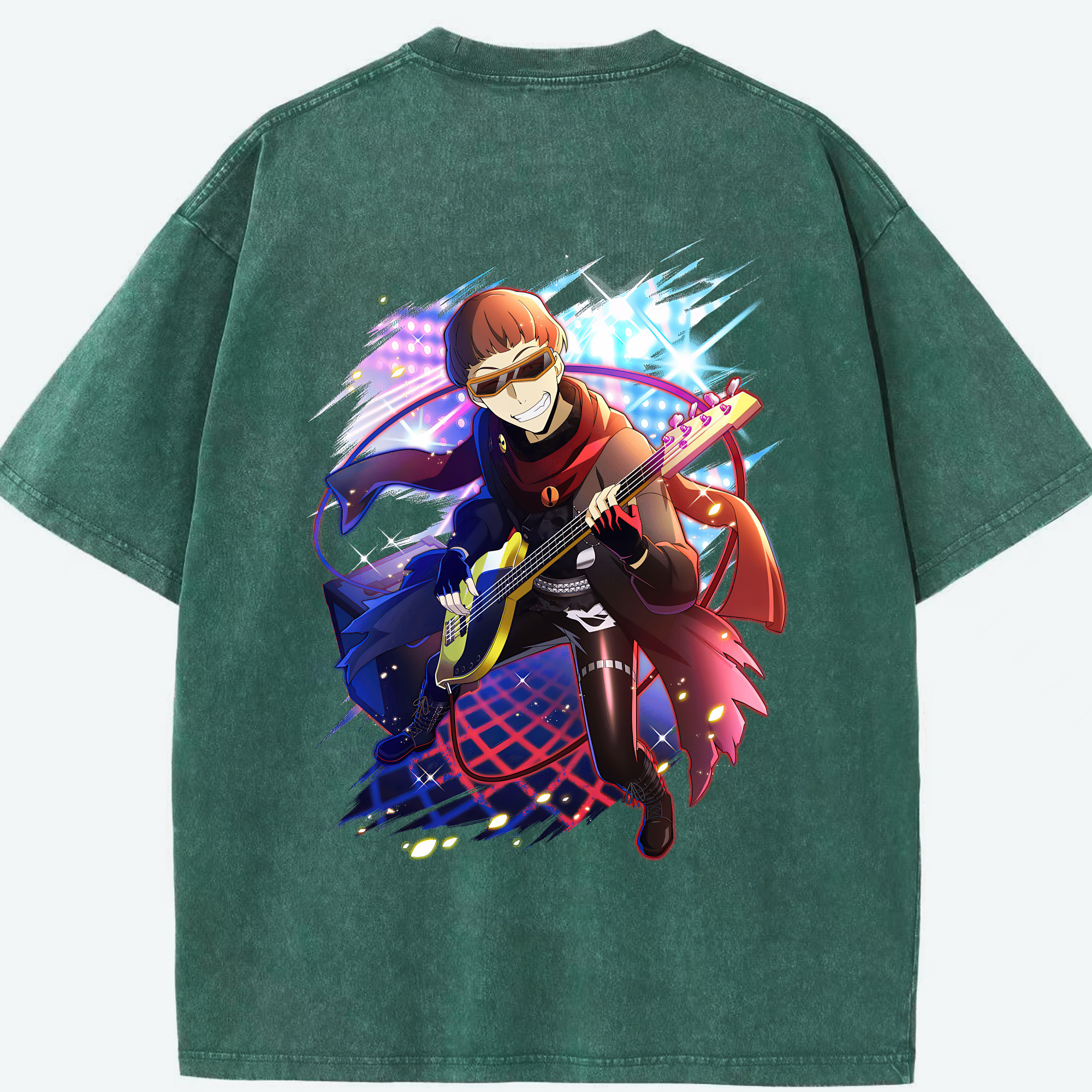（画像用） 文豪ストレイドッグス Bungo Stray Dogs 綿100% ヴィンテージ風 半袖Tシャツ（背面プリント）
